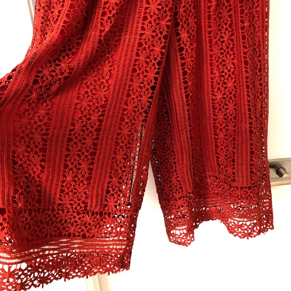 Anthropologie Lace Strapless Cropped Jumpsuit - Picture 8 of 14
